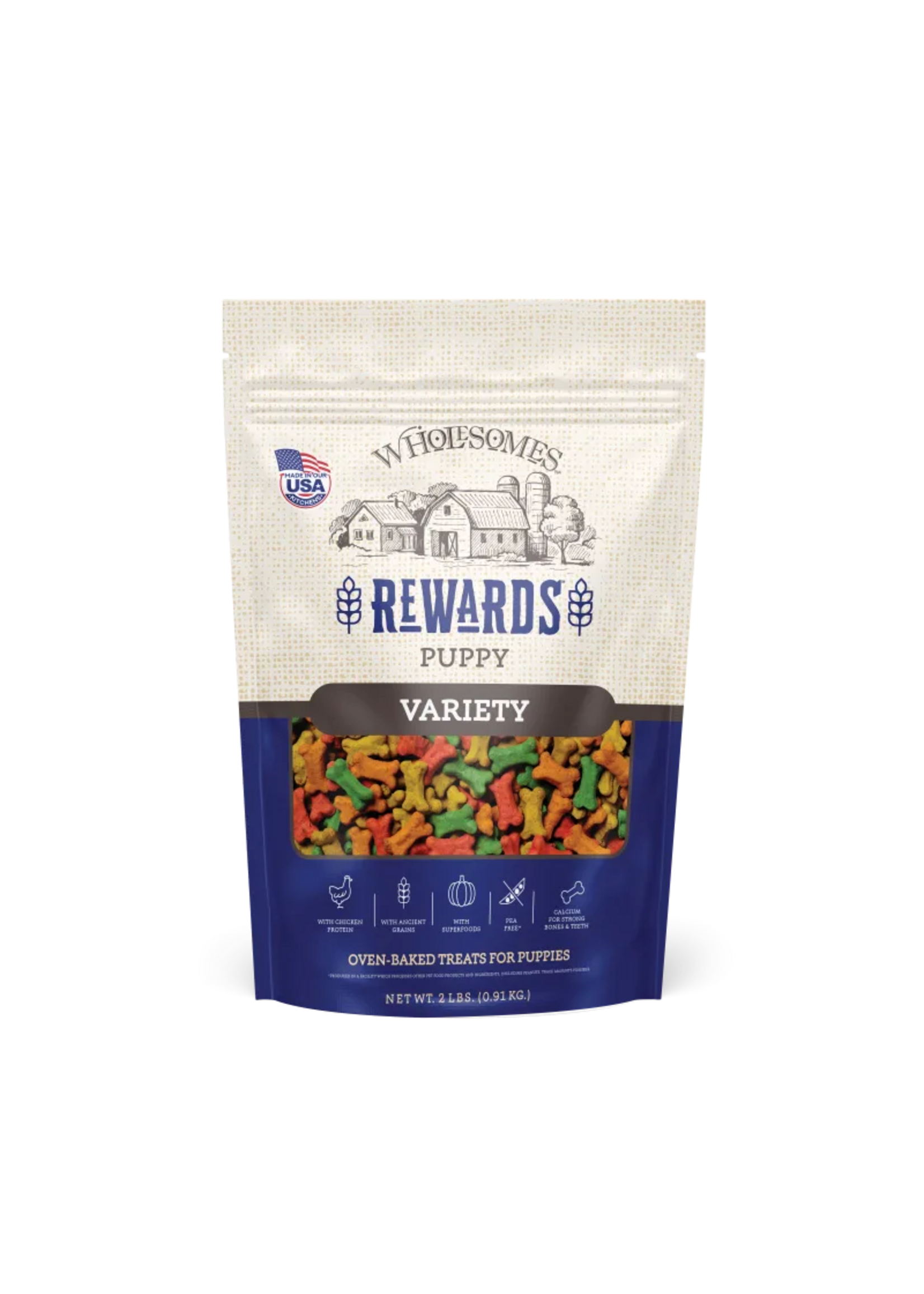 Sportmix Wholesomes Rewards Classic Biscuits Variety Puppy Chicken - 2 lb