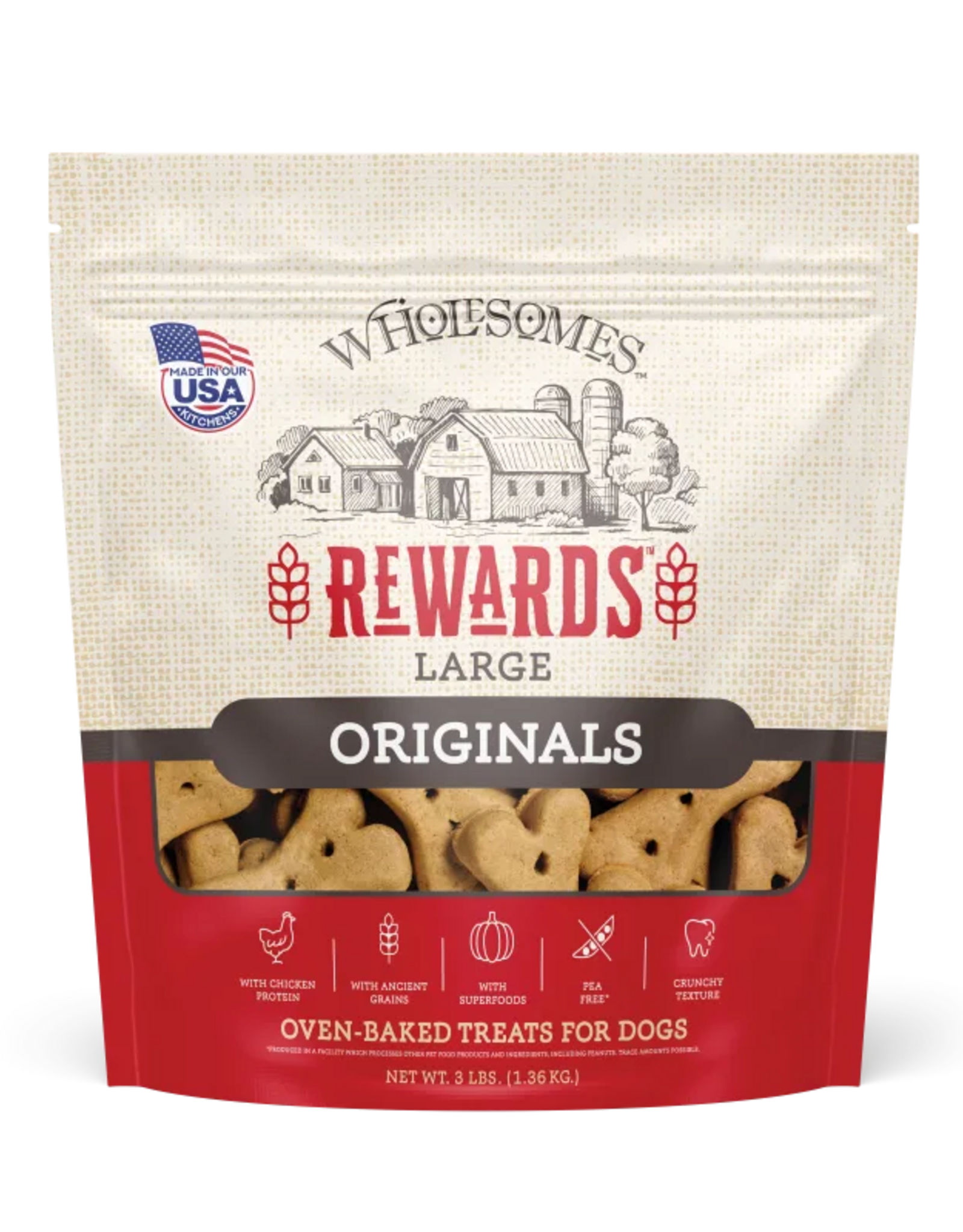 Sportmix Wholesomes Rewards Classic Biscuits Original Chicken Large - 3 lb