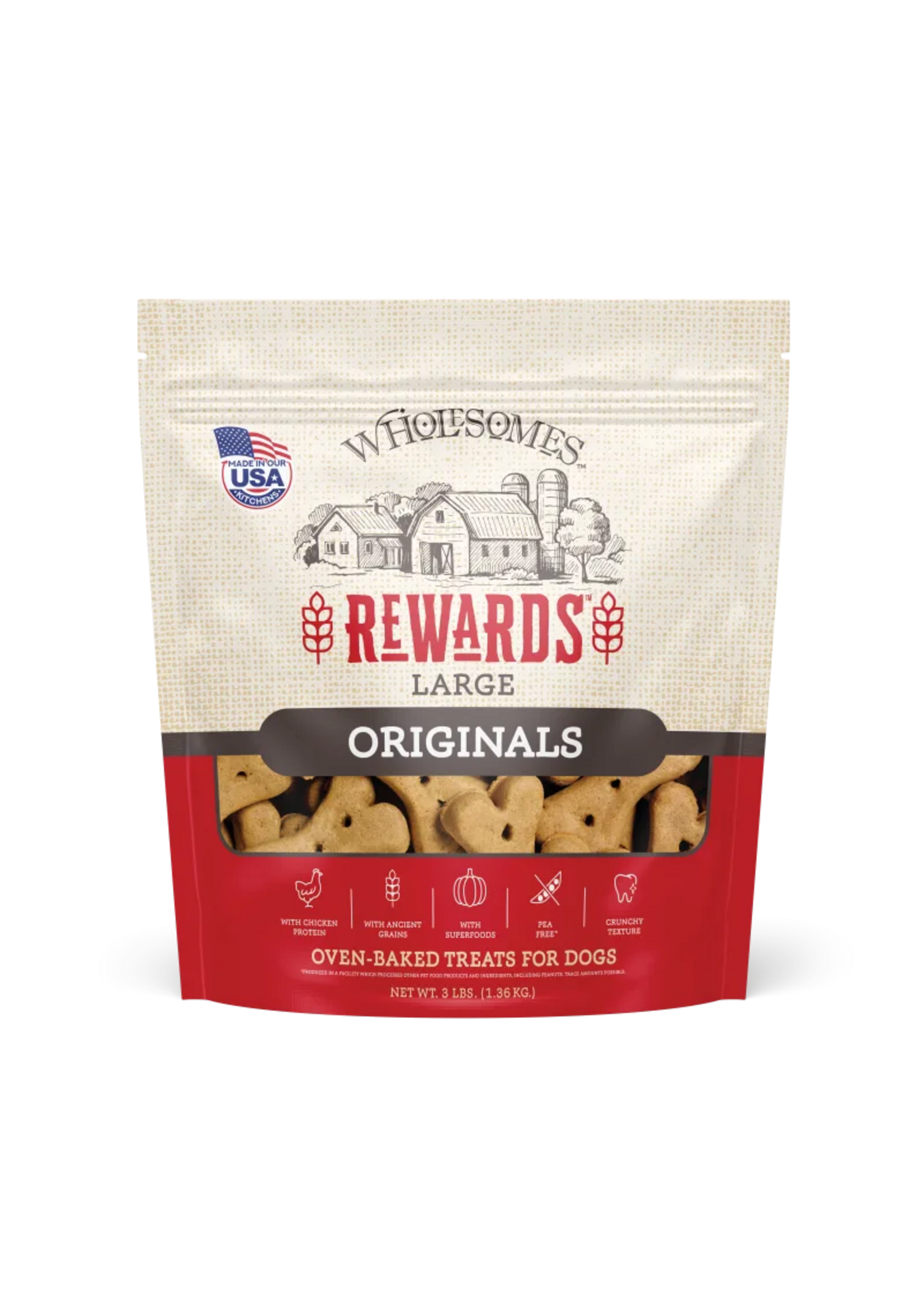 Sportmix Wholesomes Rewards Classic Biscuits Original Chicken Large - 3 lb