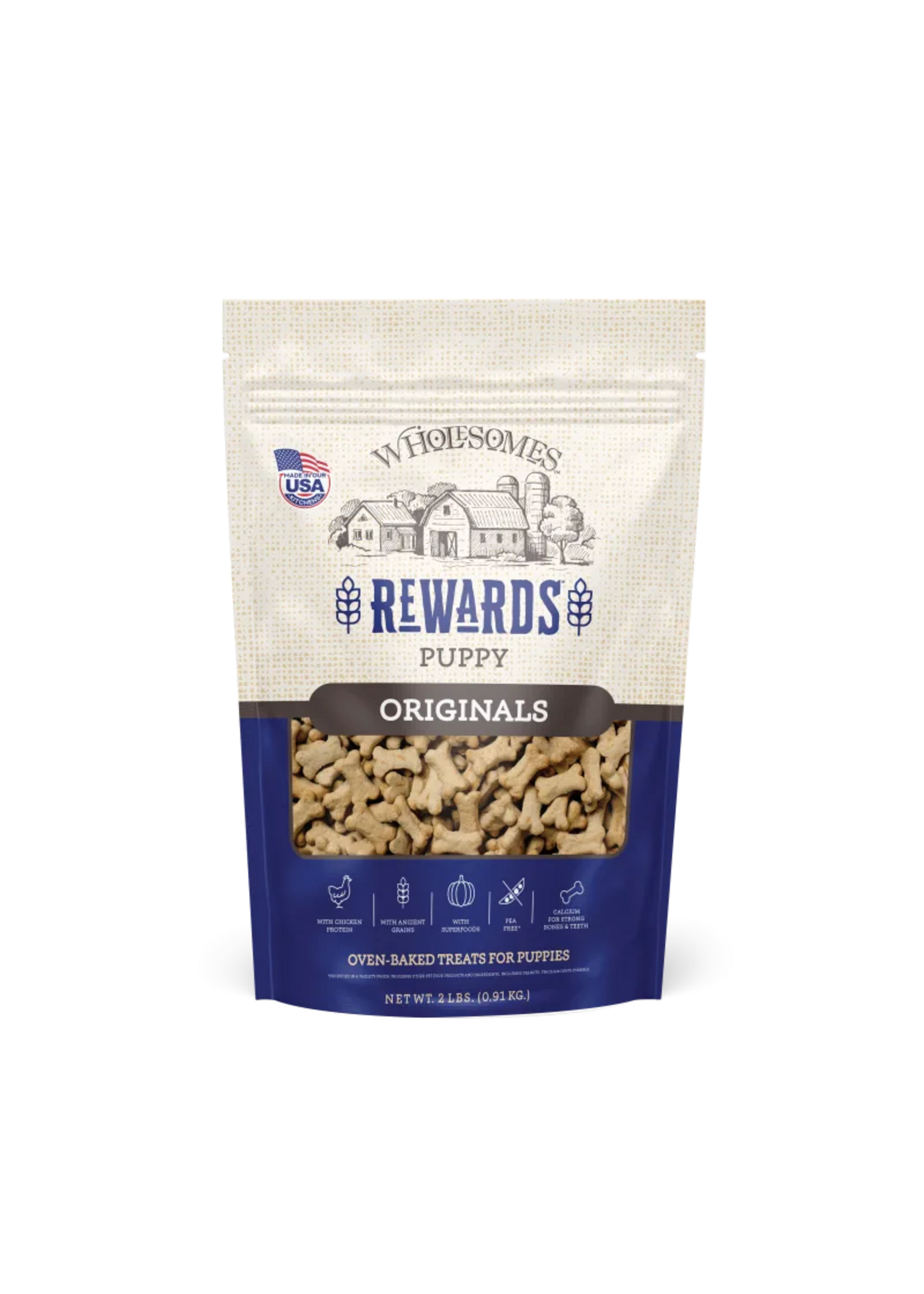 Sportmix Wholesomes Rewards Classic Biscuits Original Puppy Chicken - 2 lb