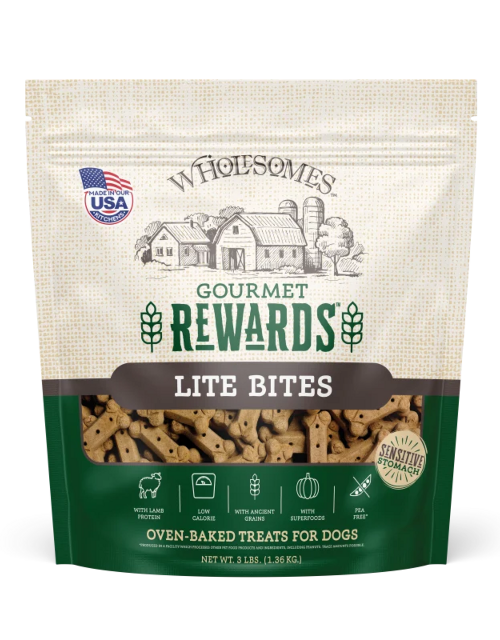Sportmix Wholesomes Rewards Gourmet Biscuits Lite Lamb - 3 lb