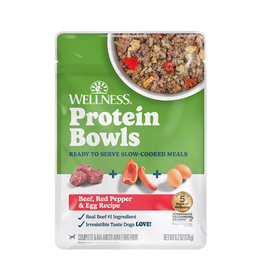 Wellness Wellness Dog Protein Bowls Beef Red  Pepper & Egg - 6.2 oz pouch