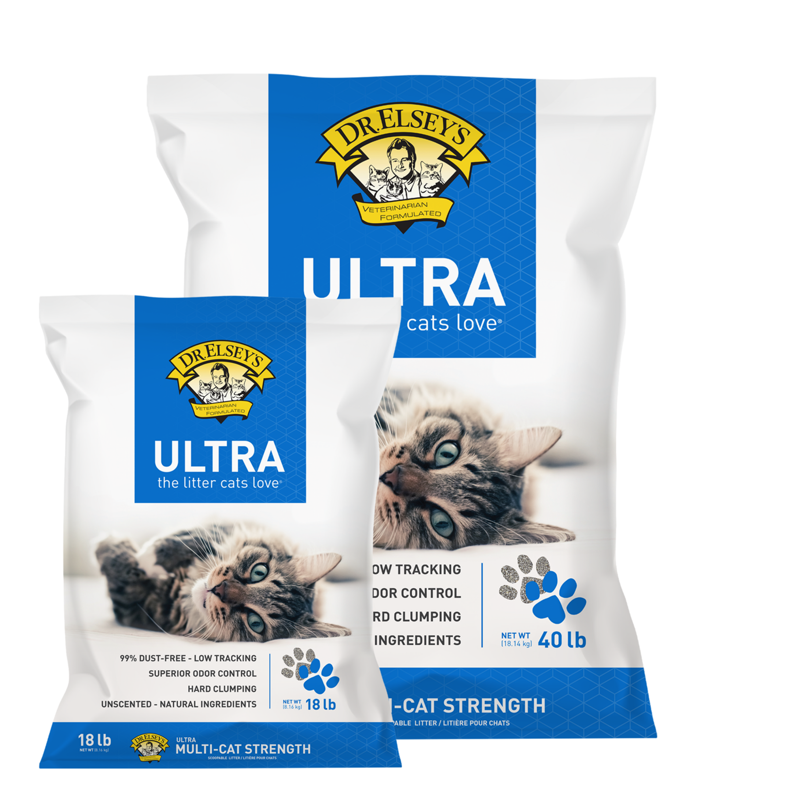 Dr. Elsey's Dr. Elsey's Ultra Unscented Clumping Clay Cat Litter - 40 lb. Bag