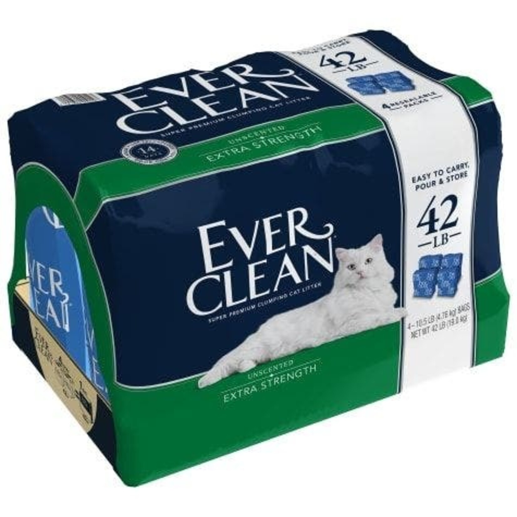 Everclean Everclean Extra Strength Unscented Cat Litter - 42 lb