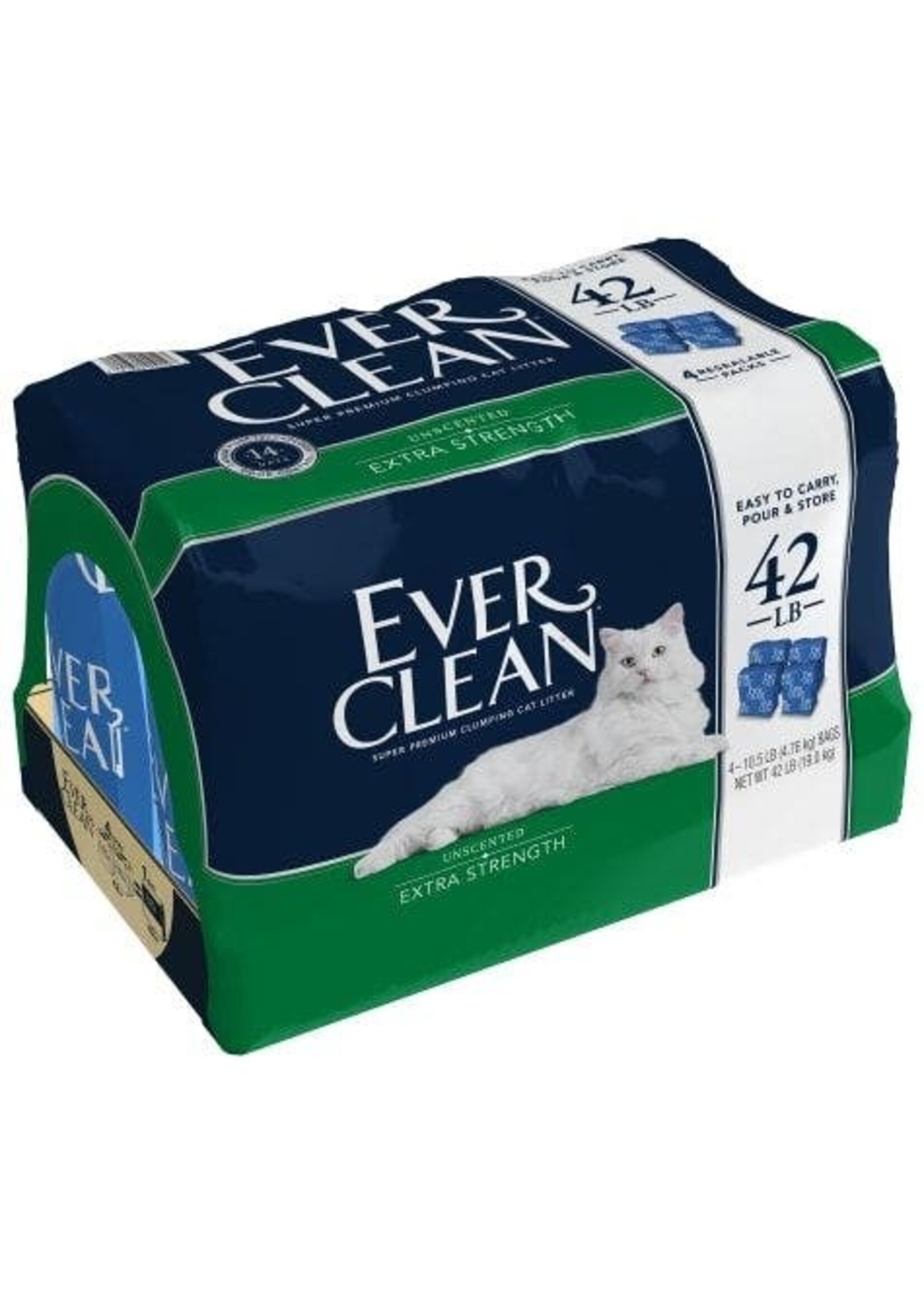 Everclean Everclean Extra Strength Unscented Cat Litter - 42 lb