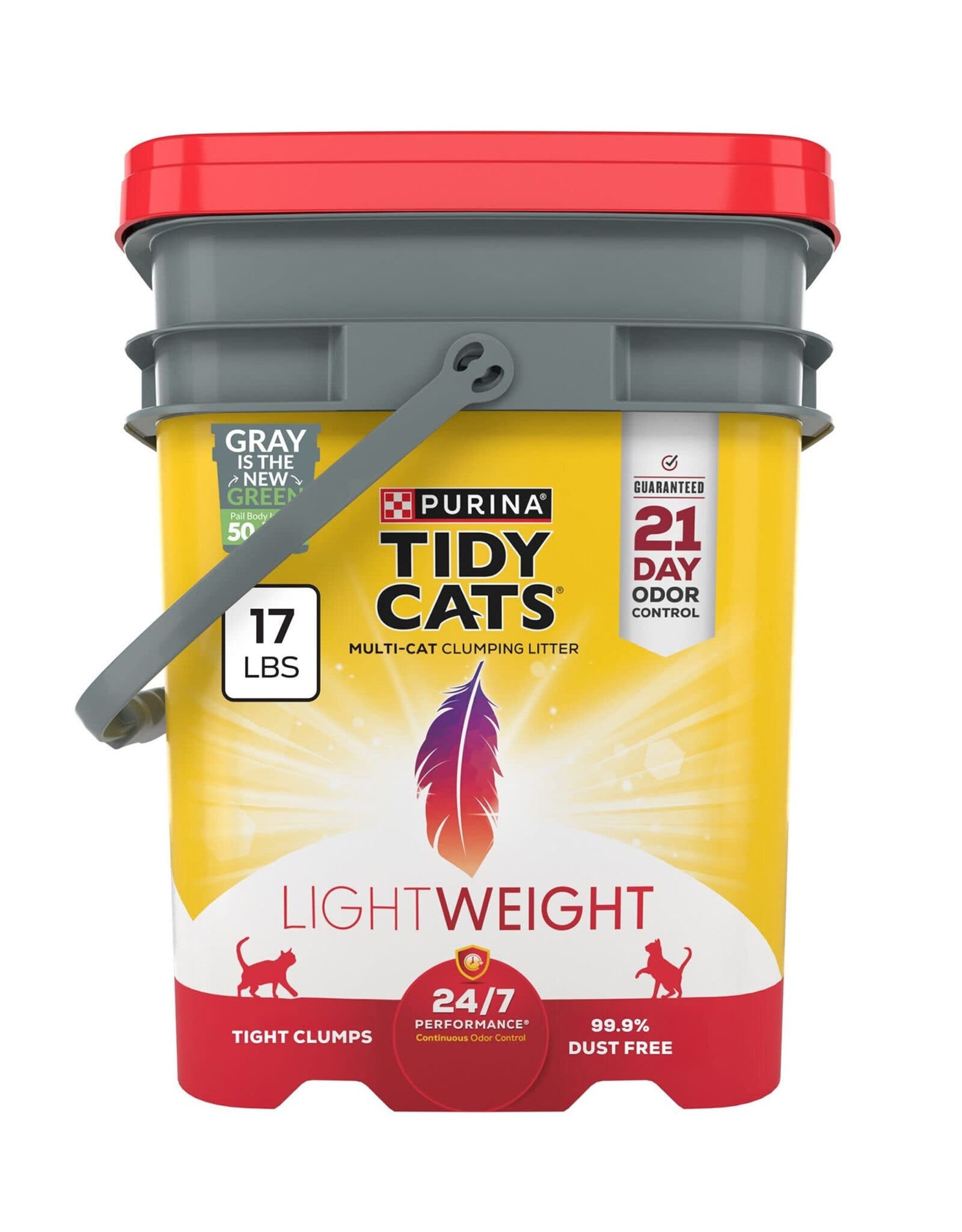 Tidy Cats Purina Tidy Cats 24/7 Performance LightWeight Multi-Cat Clumping Cat Litter - 17 lb Pail