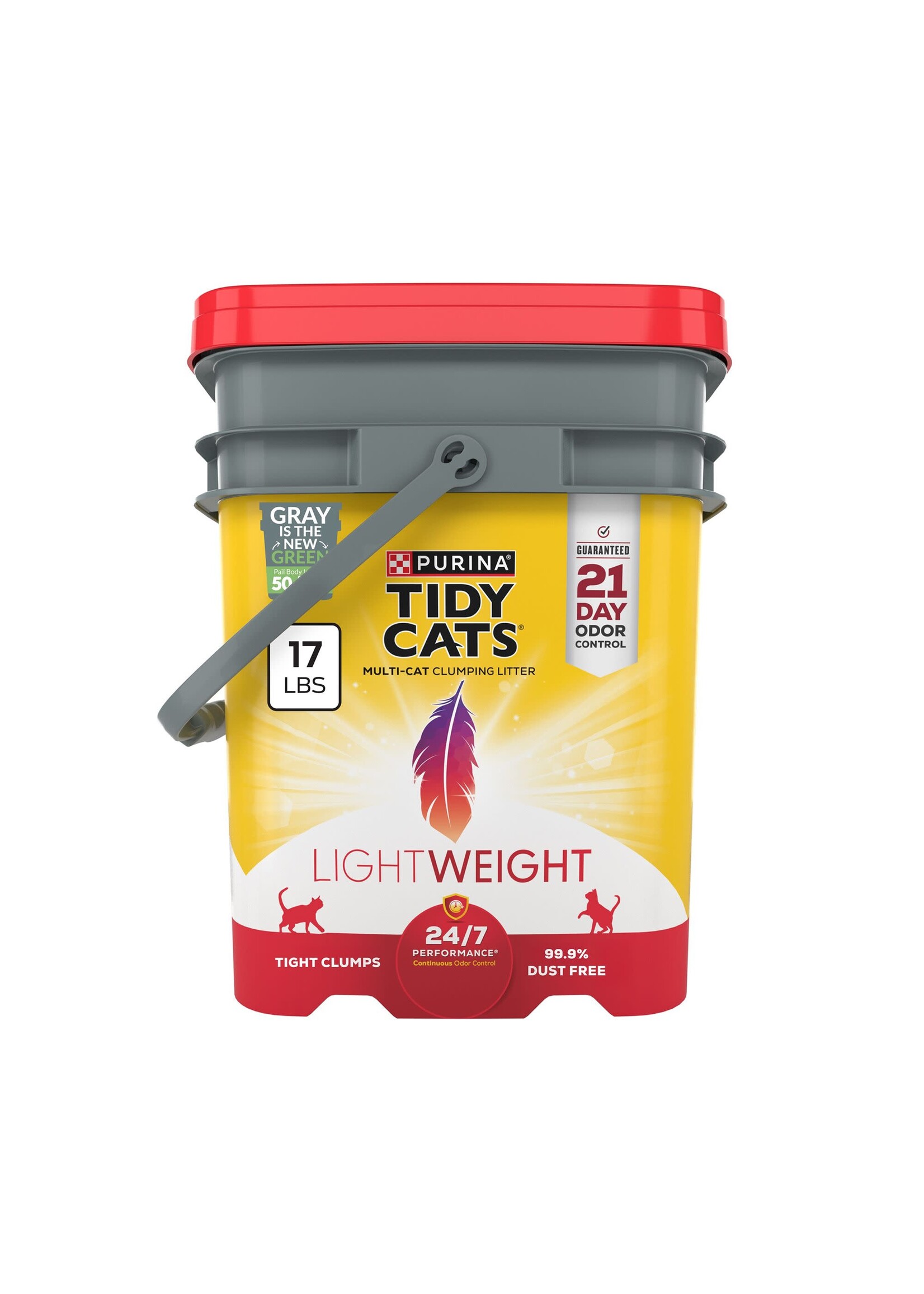 Tidy Cats Purina Tidy Cats 24/7 Performance LightWeight Multi-Cat Clumping Cat Litter - 17 lb Pail