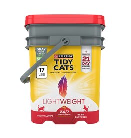 Tidy Cats Purina Tidy Cats 24/7 Performance LightWeight Multi-Cat Clumping Cat Litter - 17 lb Pail