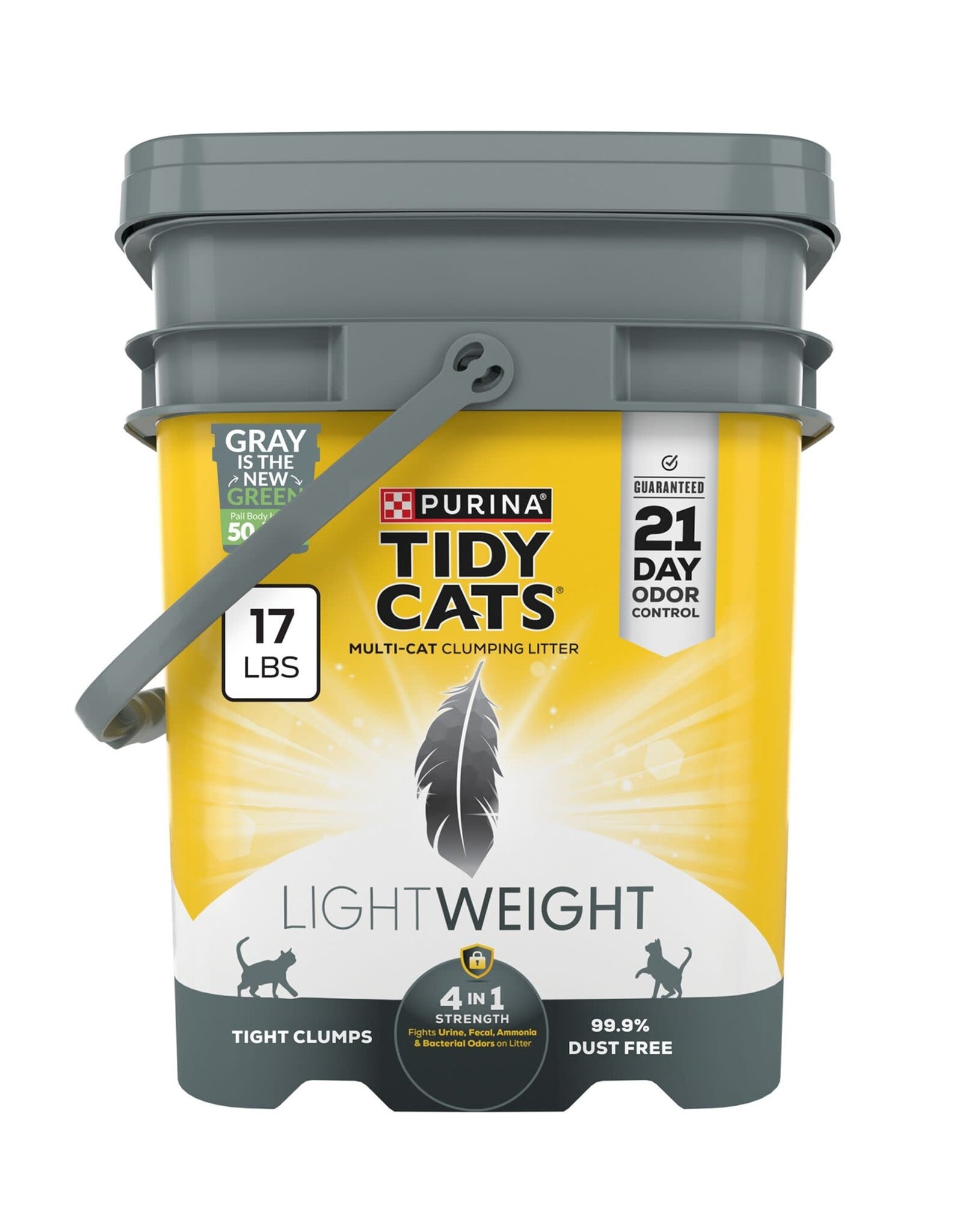Tidy Cats Purina Tidy Cats 4-in-1 Strength Lightweight Clumping Cat Litter - 17 lb. Pail