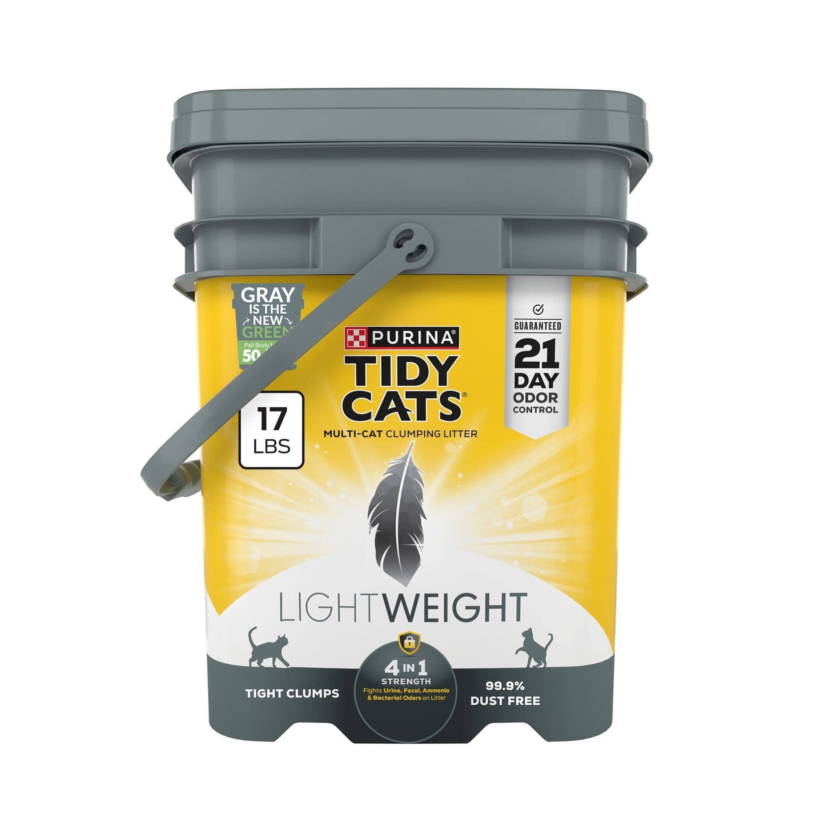 Tidy Cats Purina Tidy Cats 4-in-1 Strength Lightweight Clumping Cat Litter - 17 lb. Pail