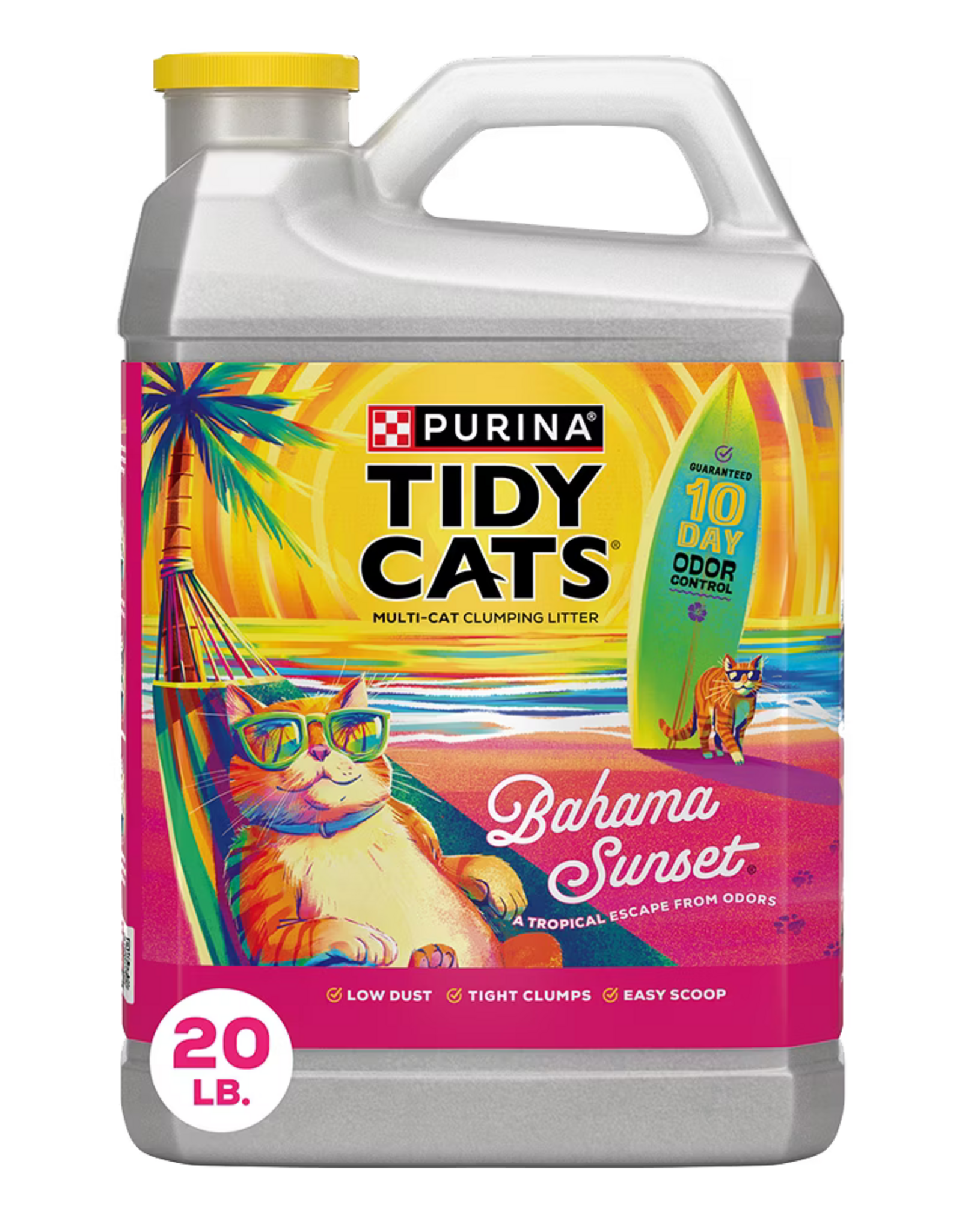 Tidy Cats Purina Tidy Cats Bahama Sunset Multi-Cat Clumping Cat Litter - 20 lb Jug