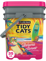 Tidy Cats Purina Tidy Cats Bahama Sunset Multi-Cat Clumping Cat Litter - 35 lb Pail
