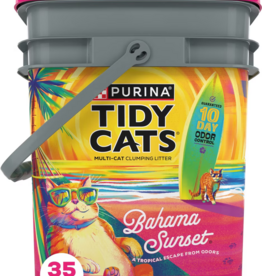 Tidy Cats Purina Tidy Cats Bahama Sunset Multi-Cat Clumping Cat Litter - 35 lb Pail