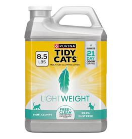 Tidy Cats Purina Tidy Cats Free & Clean Lightweight Unscented Multi-Cat Clumping Cat Litter - 8.5 lb Jug