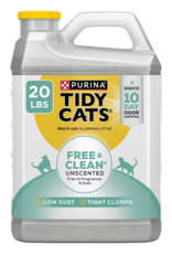 Tidy Cats Purina Tidy Cats Free & Clean Unscented Multi-Cat Clumping Cat Litter - 20 lb Jug