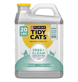 Tidy Cats Purina Tidy Cats Free & Clean Unscented Multi-Cat Clumping Cat Litter - 20 lb Jug
