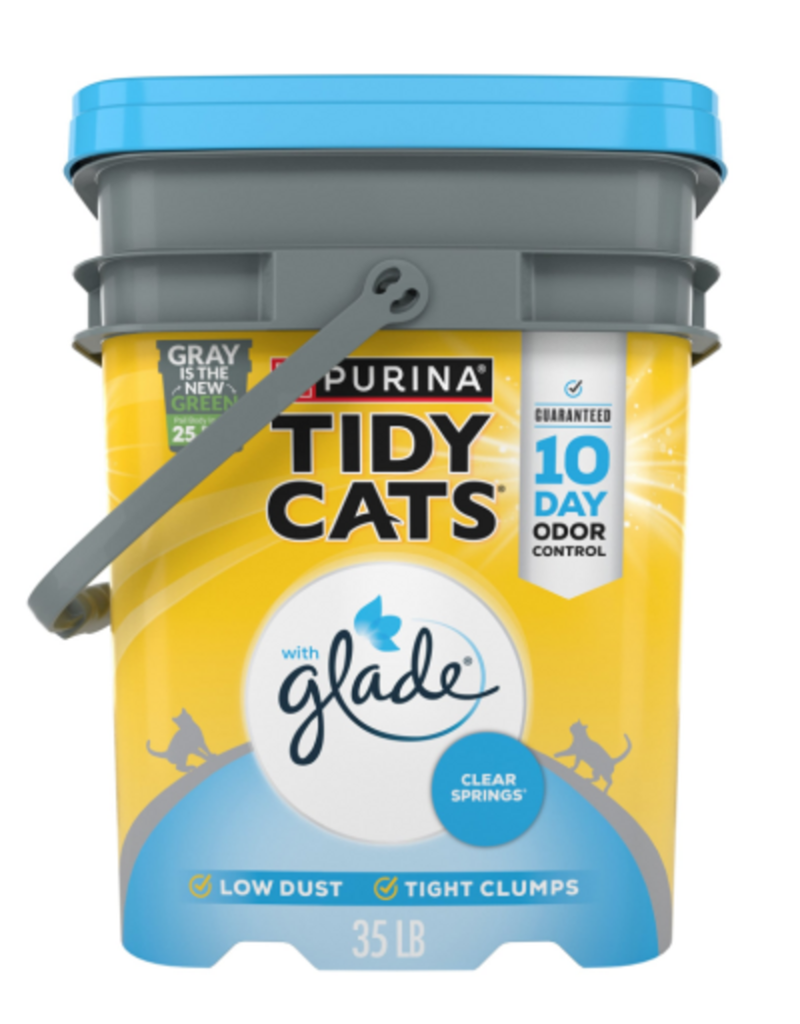 Tidy Cats Purina Tidy Cats Glade Clear Springs Multi-Cat Clumping Cat Litter  - 35 lb Pail