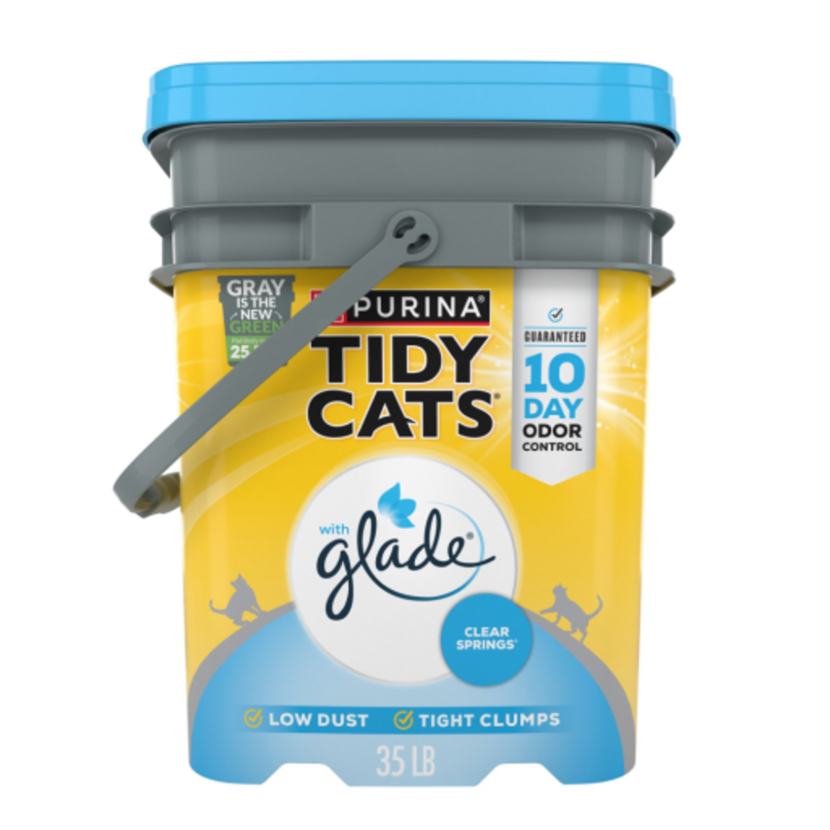 Tidy Cats Purina Tidy Cats Glade Clear Springs Multi-Cat Clumping Cat Litter  - 35 lb Pail