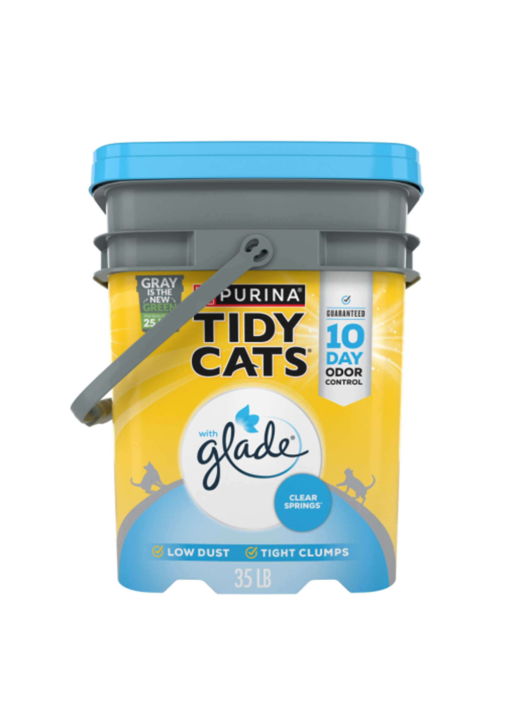 Tidy Cats Purina Tidy Cats Glade Clear Springs Multi-Cat Clumping Cat Litter  - 35 lb Pail
