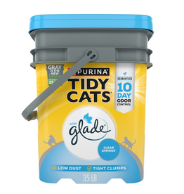 Tidy Cats Purina Tidy Cats Glade Clear Springs Multi-Cat Clumping Cat Litter  - 35 lb Pail