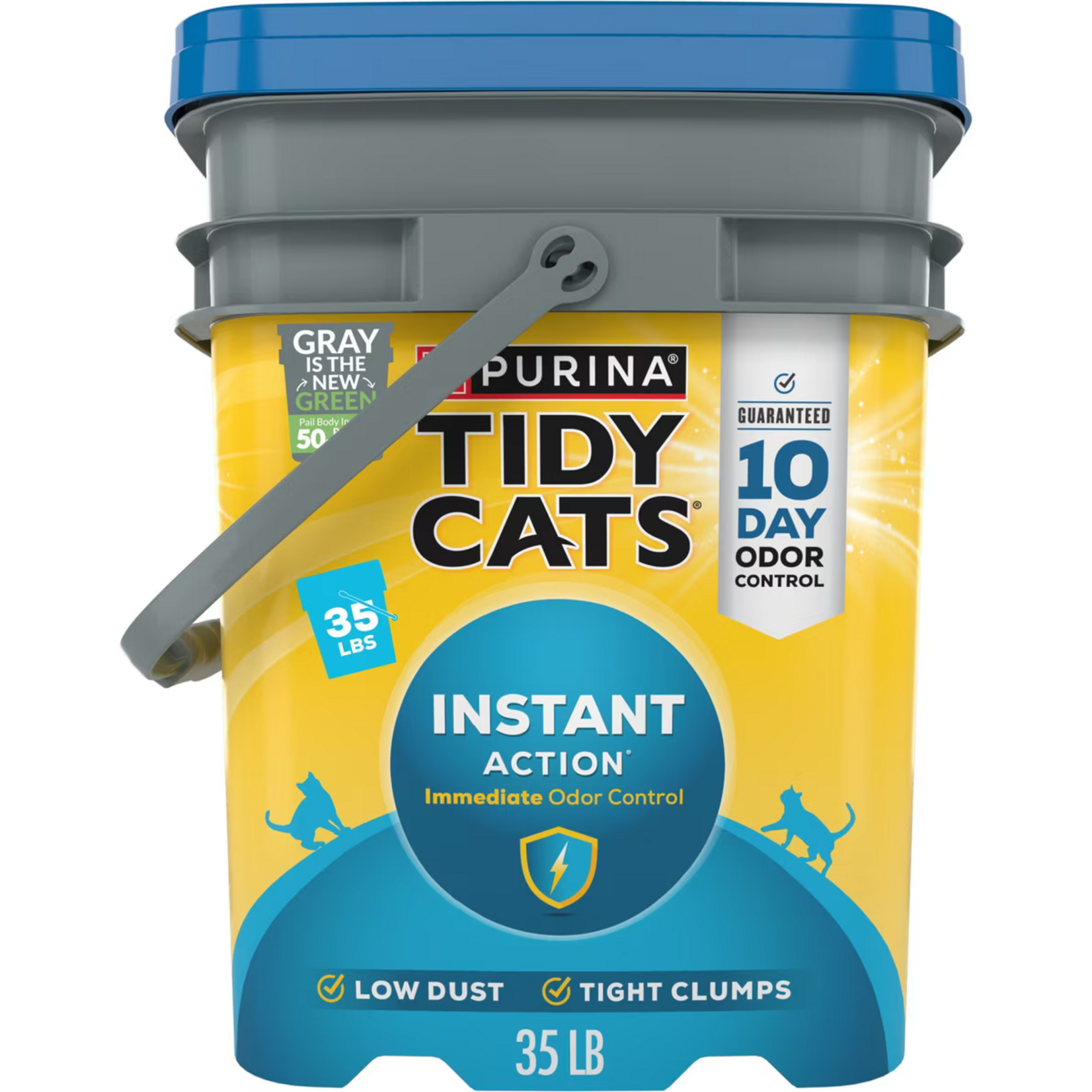 Tidy Cats Purina Tidy Cats Instant Action Multi-Cat Clumping Cat Litter - 35 lb Pail