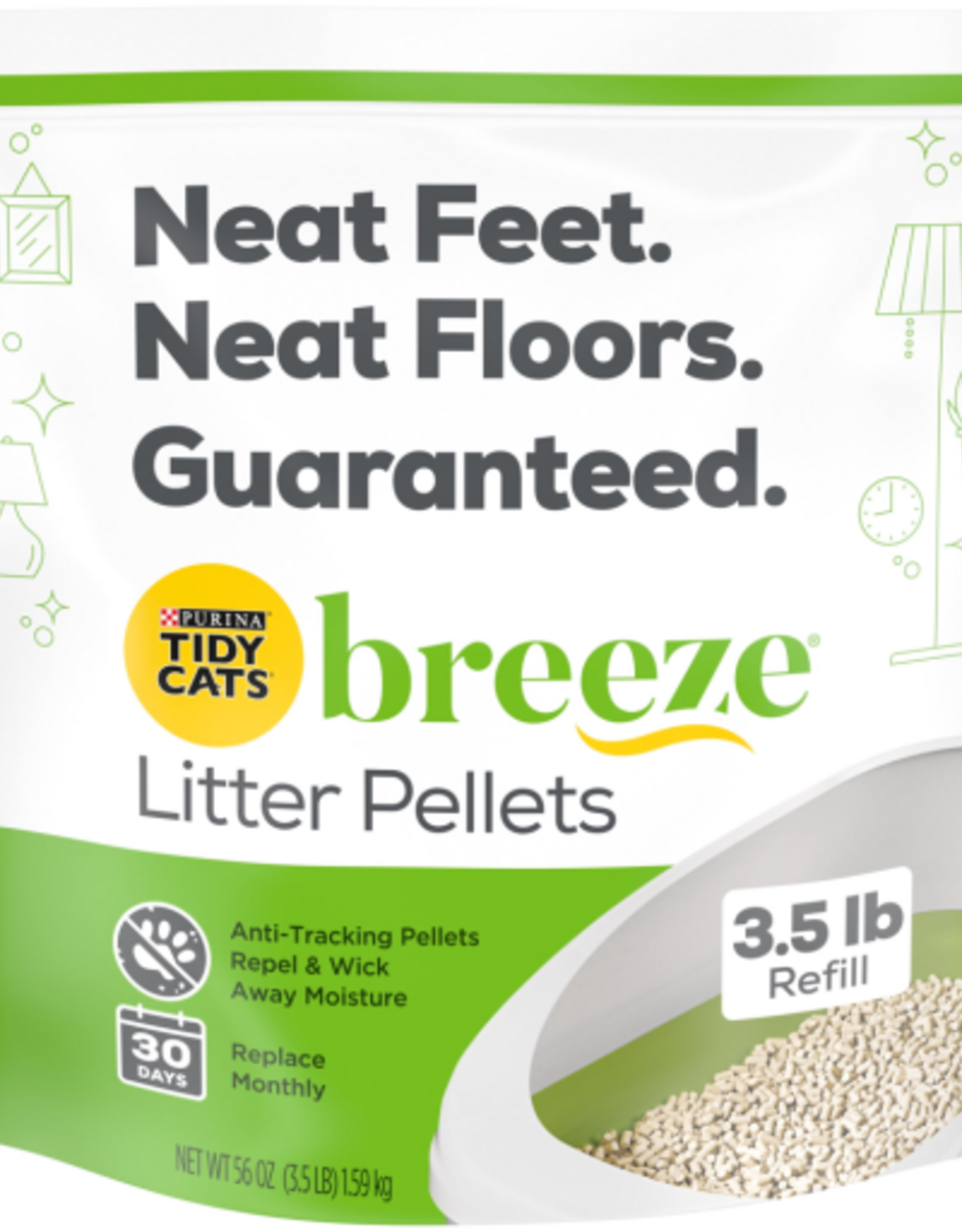 Tidy Cats Purina Tidy Cats Litter Pellets Breeze Refill Litter Pellets - 3.5 lb. Pouch