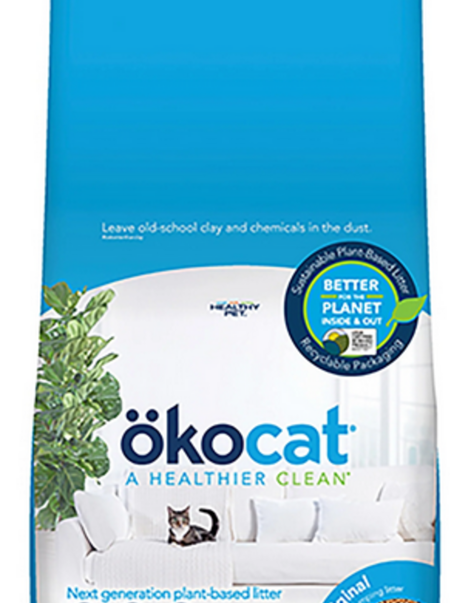 Okocat Original Premium Clumping Wood Cat Litter - 12.6 lb