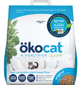 Okocat Original Premium Clumping Wood Cat Litter - 9 lb