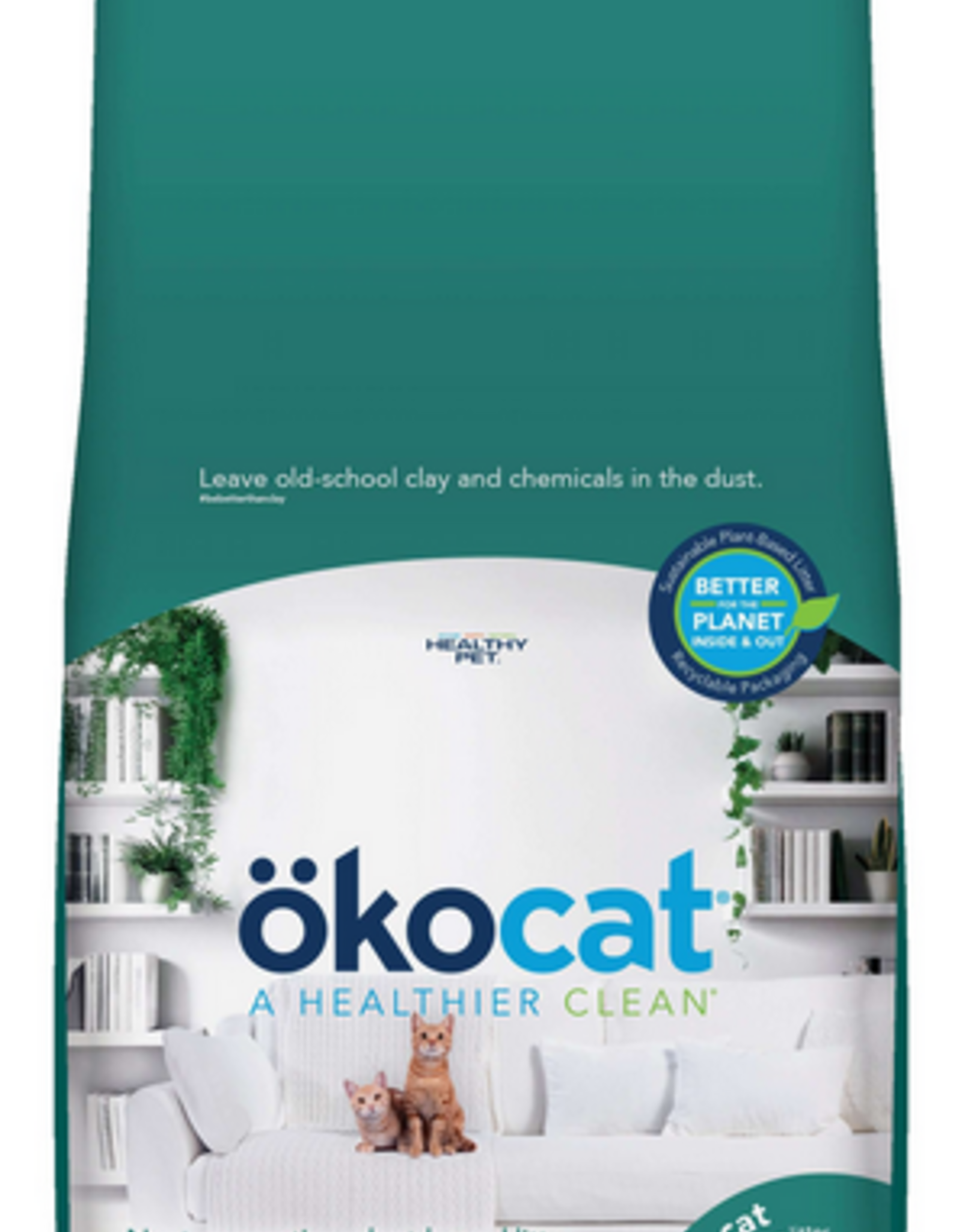 Okocat Multi-Cat Clumping Wood Cat Litter  - 18.8 lb