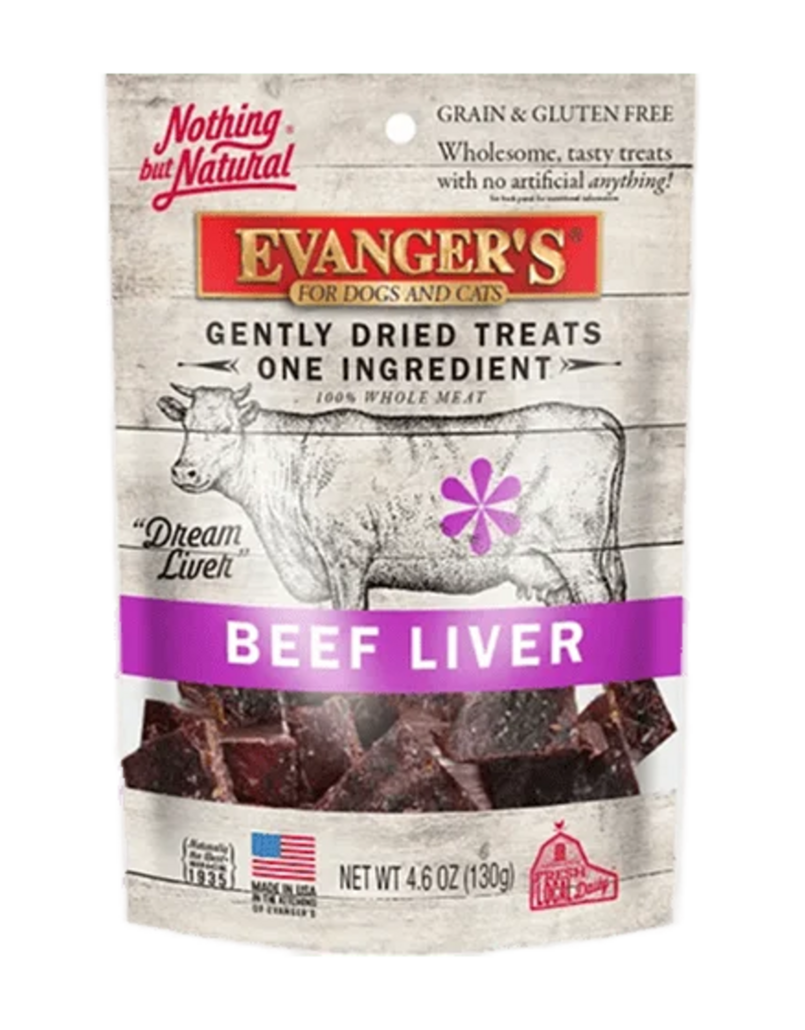 Evanger's Evanger's Gently Dried Beef Liver Dog Treats - 4.6 oz