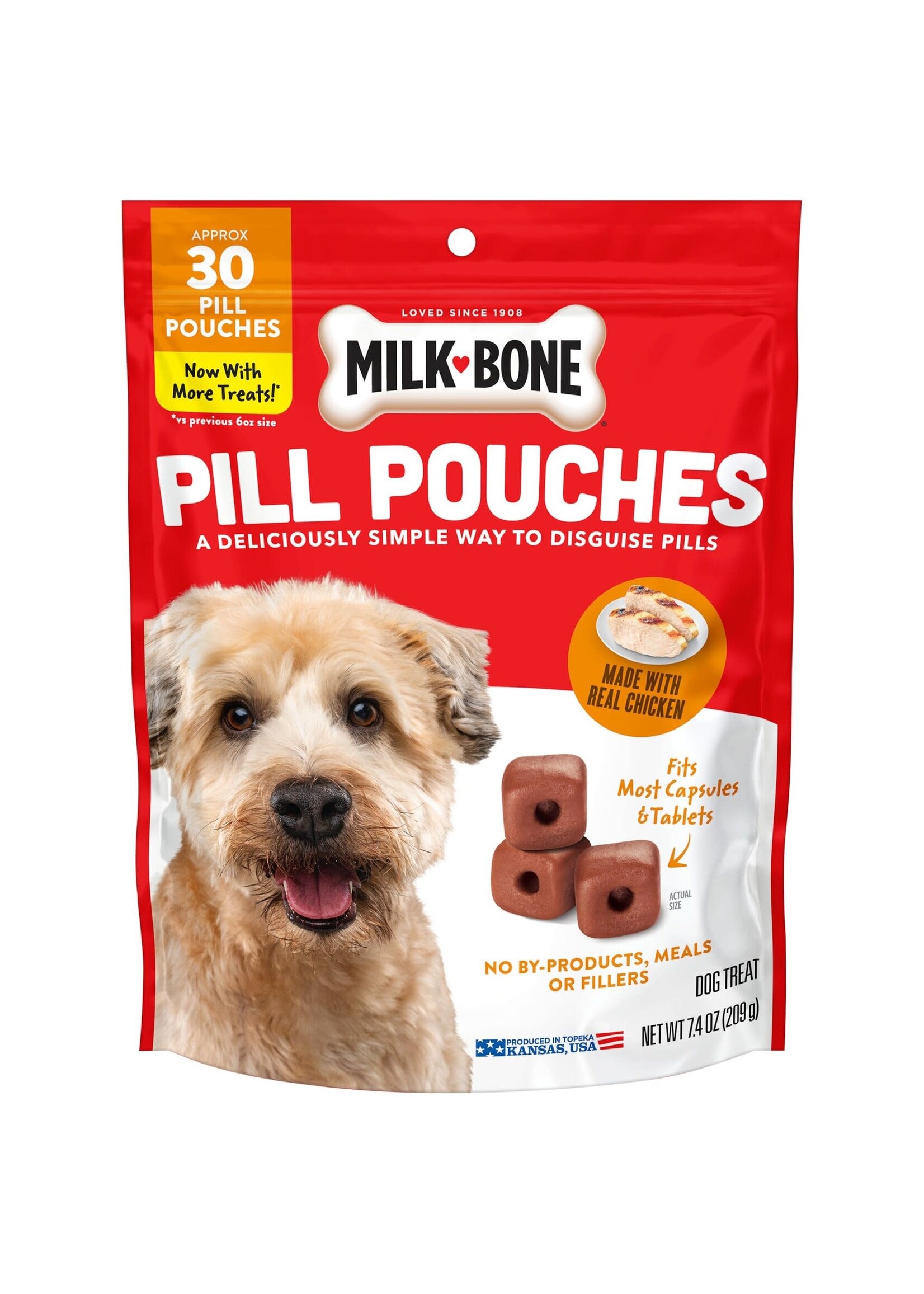 Milk-Bone Milk-Bone Pill Pouches Dog Treats Chicken Flavor - 6 oz