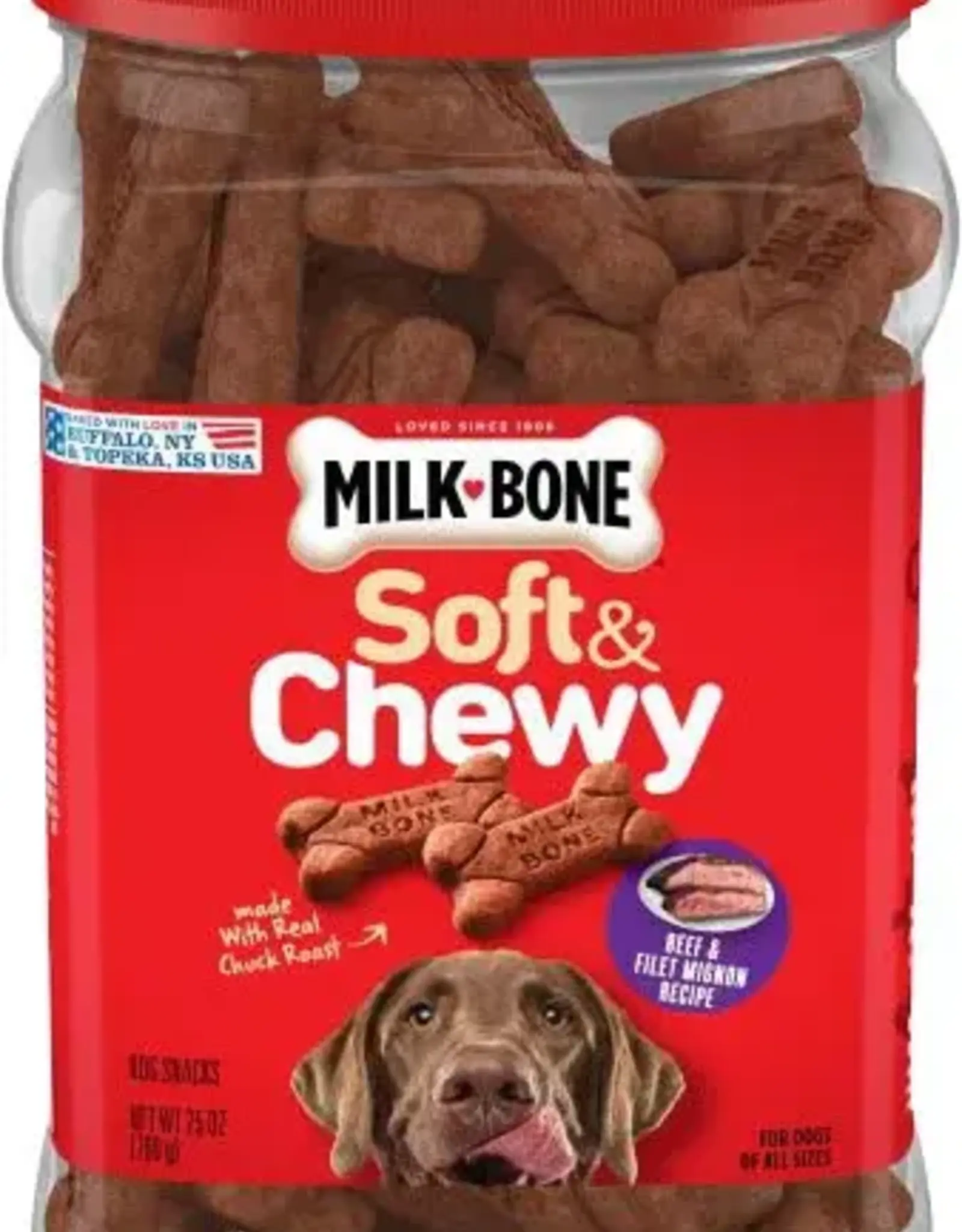 Milk-Bone Milk-Bone Soft & Chewy Beef & Filet Mignon Dog Treats - 25 oz (2)