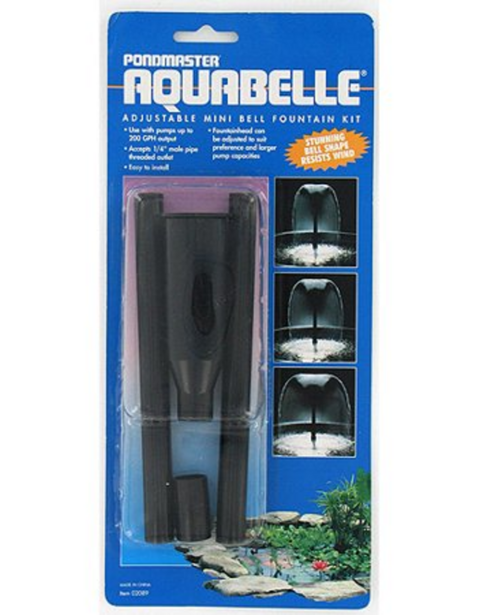 Danner Manufacturing Pondmaster 02089 AquaBelle Mini Belle Fountain Head Kit for 80-190 GPH Pumps