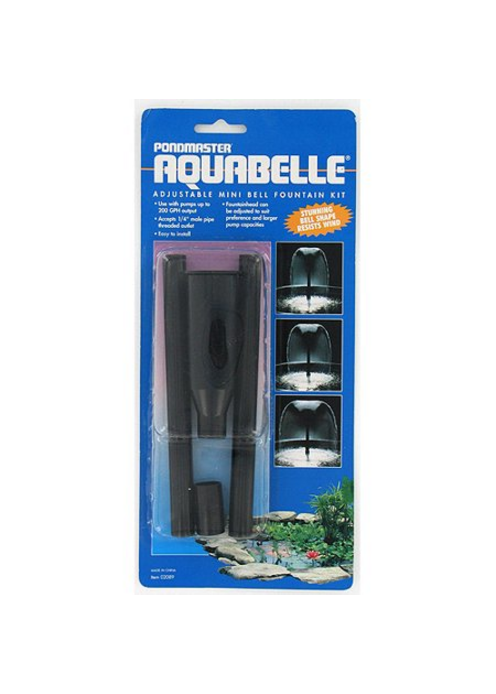Pondmaster Pondmaster 02089 AquaBelle Mini Belle Fountain Head Kit for 80-190 GPH Pumps