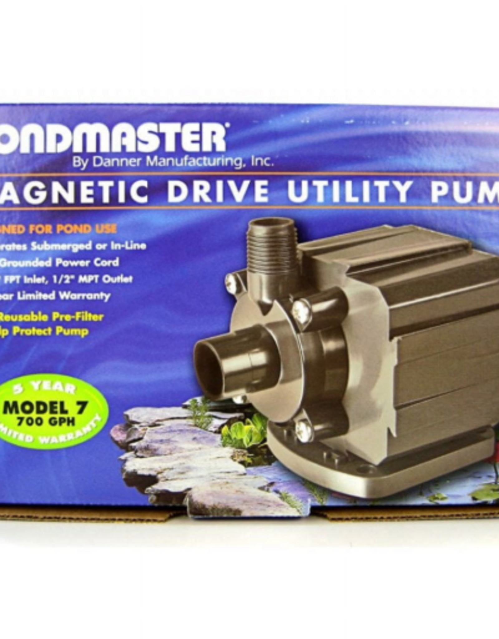 Pondmaster Pondmaster Pond-Mag Magnetic Drive Utility Pond Pump - 700 GPH