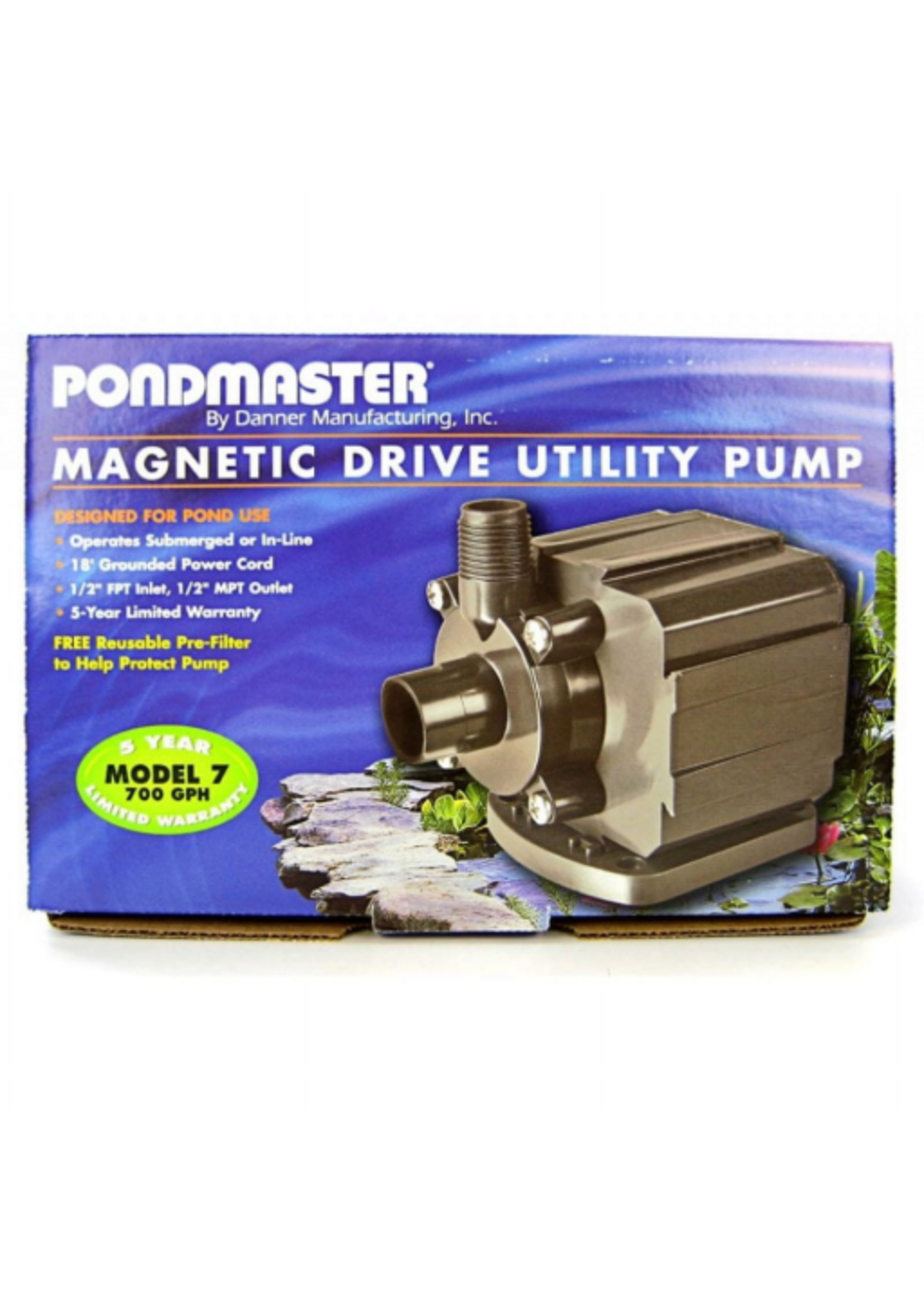Pondmaster Pondmaster Pond-Mag Magnetic Drive Utility Pond Pump - 700 GPH