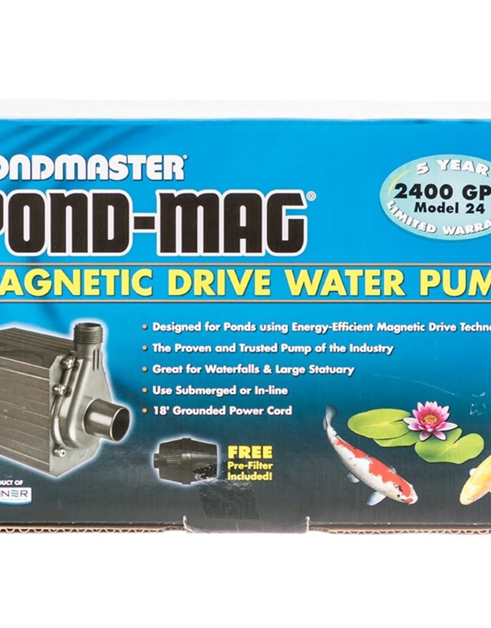 Danner Manufacturing Pondmaster Supreme PM-24 2400 GPH Mag Drive Pond Aquarium Max Flow Pump | 02750
