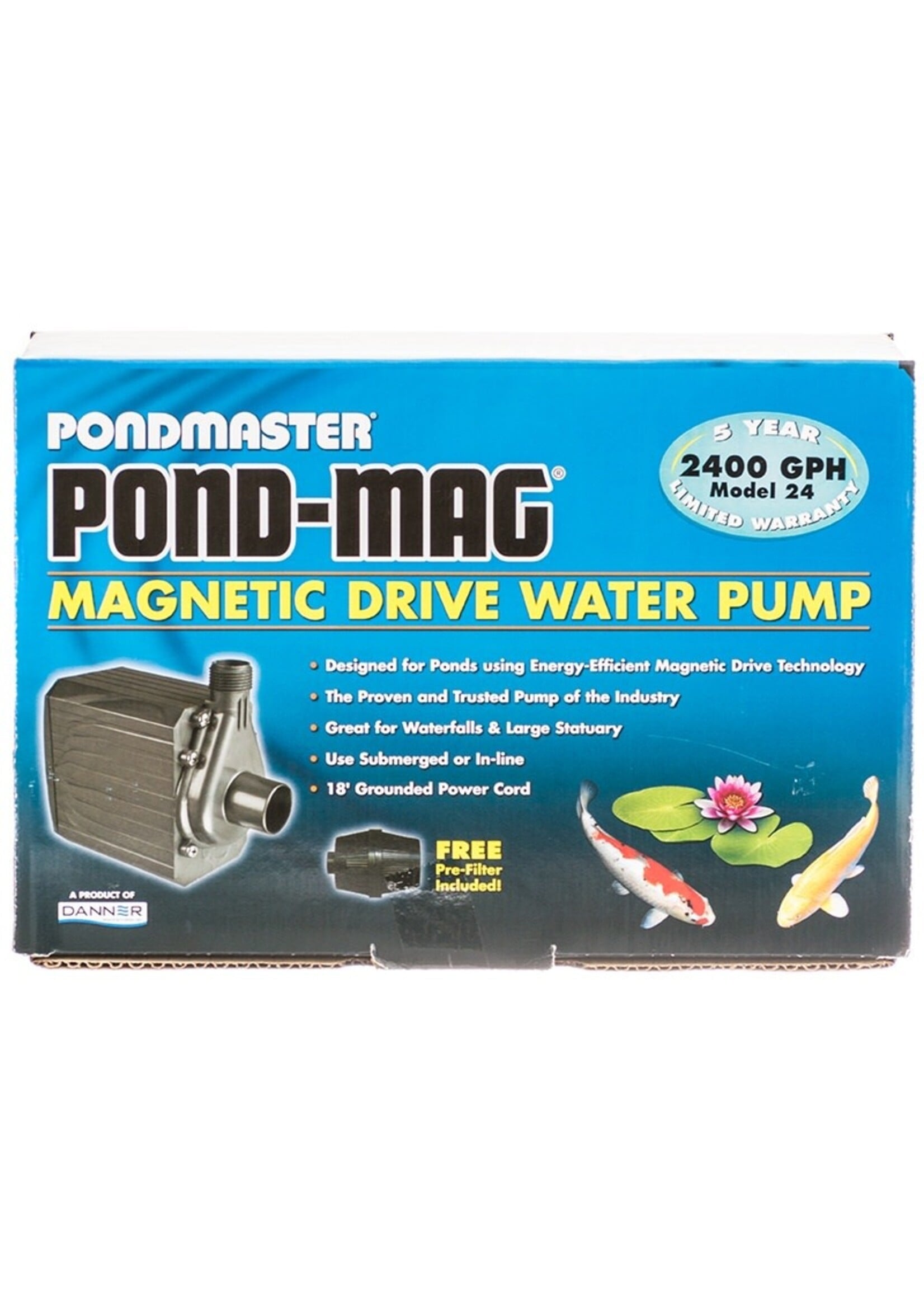 Pondmaster Pondmaster Supreme PM-24 2400 GPH Mag Drive Pond Aquarium Max Flow Pump | 02750
