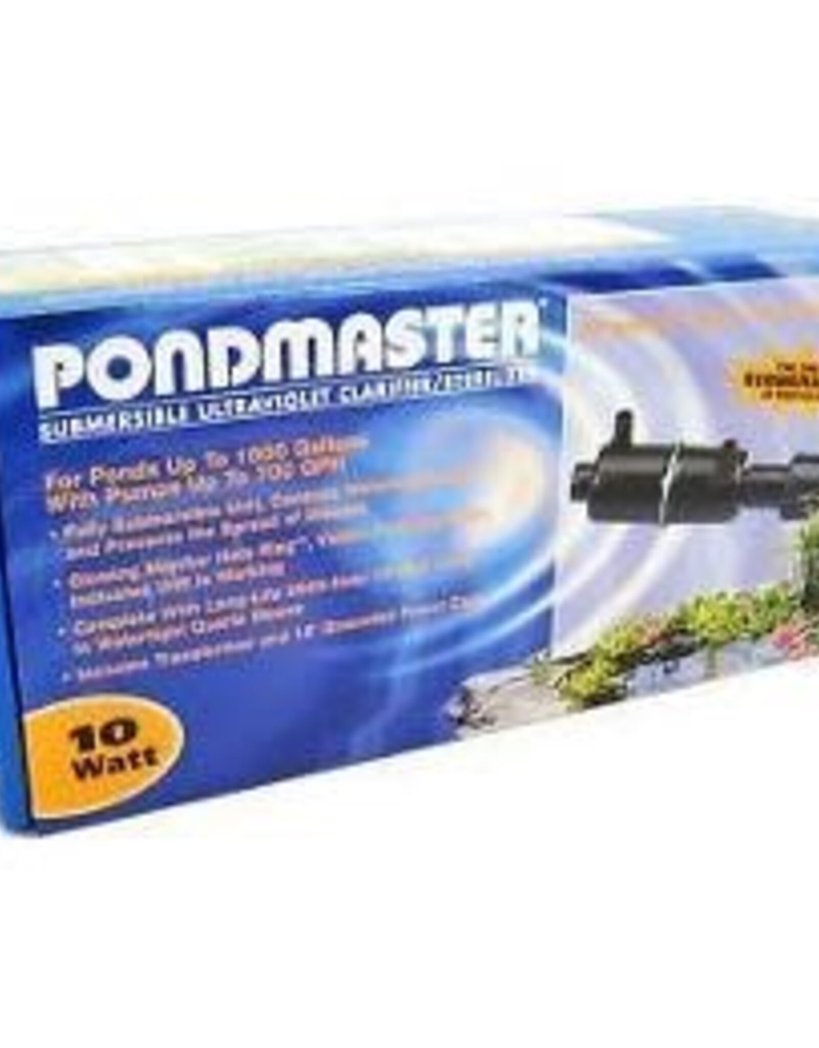 Danner Manufacturing Pondmaster Submersible Ultraviolet Clarifier & Sterilizer - 10 Watts - 700 GPH (1 500 Gallons - .75  Inlet/Outlet)
