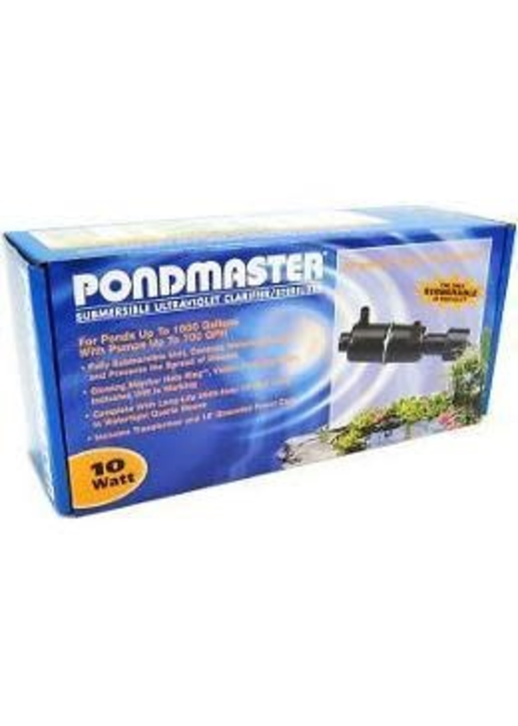 Pondmaster Pondmaster Submersible Ultraviolet Clarifier & Sterilizer - 10 Watts - 700 GPH (1 500 Gallons - .75  Inlet/Outlet)