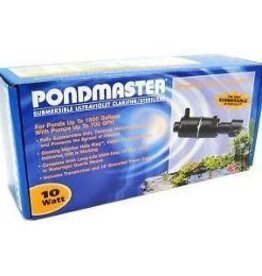 Pondmaster Pondmaster Submersible Ultraviolet Clarifier & Sterilizer - 10 Watts - 700 GPH (1 500 Gallons - .75  Inlet/Outlet)
