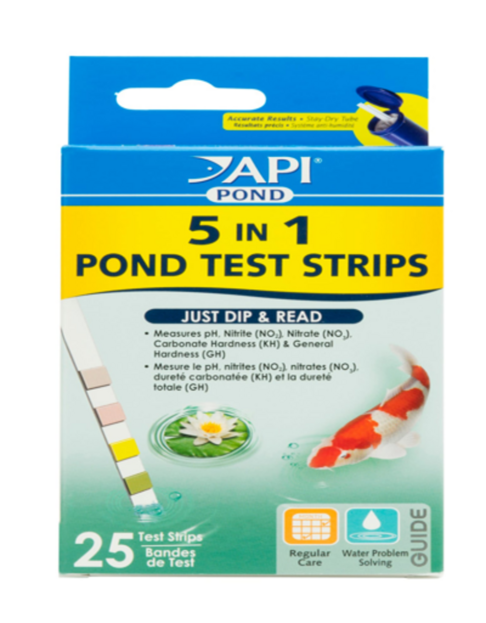 API API Pond 5 In 1 Pond Test Strips  Pond Water Test Strips  25-Count