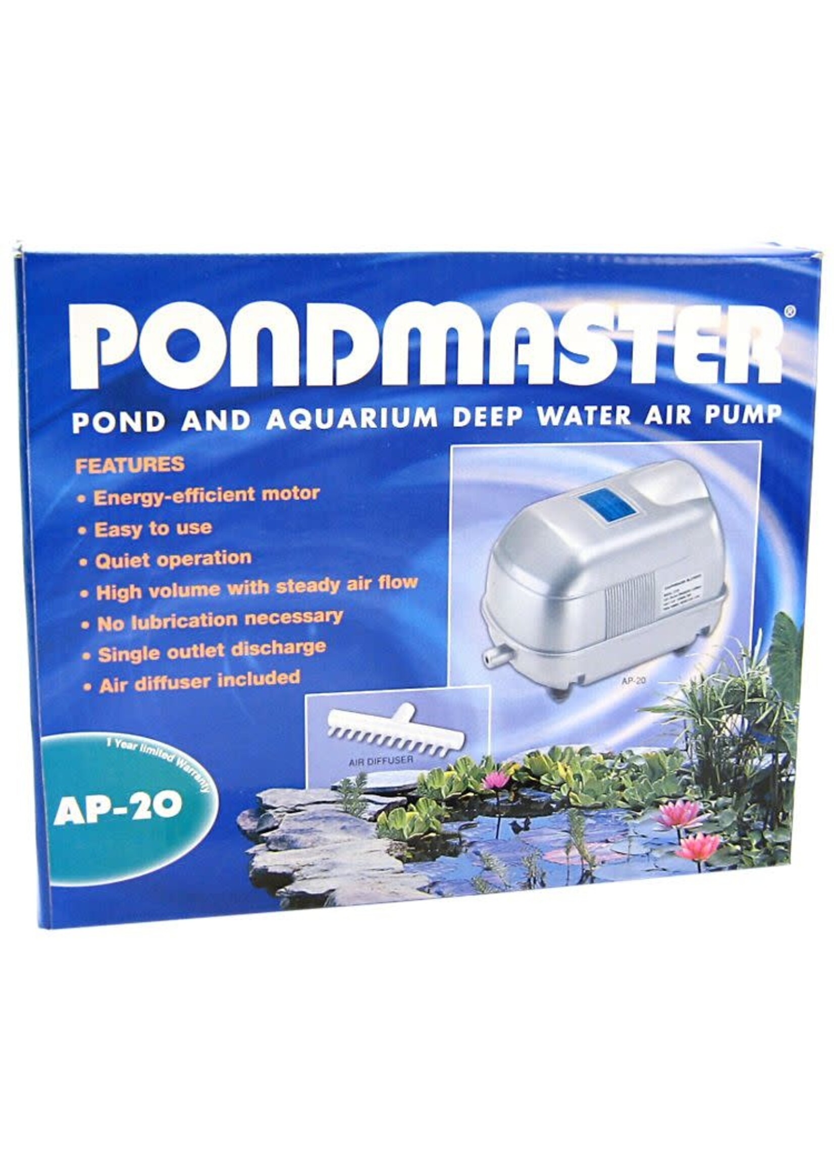 Pondmaster Pondmaster Pond and Aquarium Deep Water Air Pump - AP-20