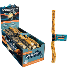 Dogginstix Braided Lamb Collagen Stick 12"
