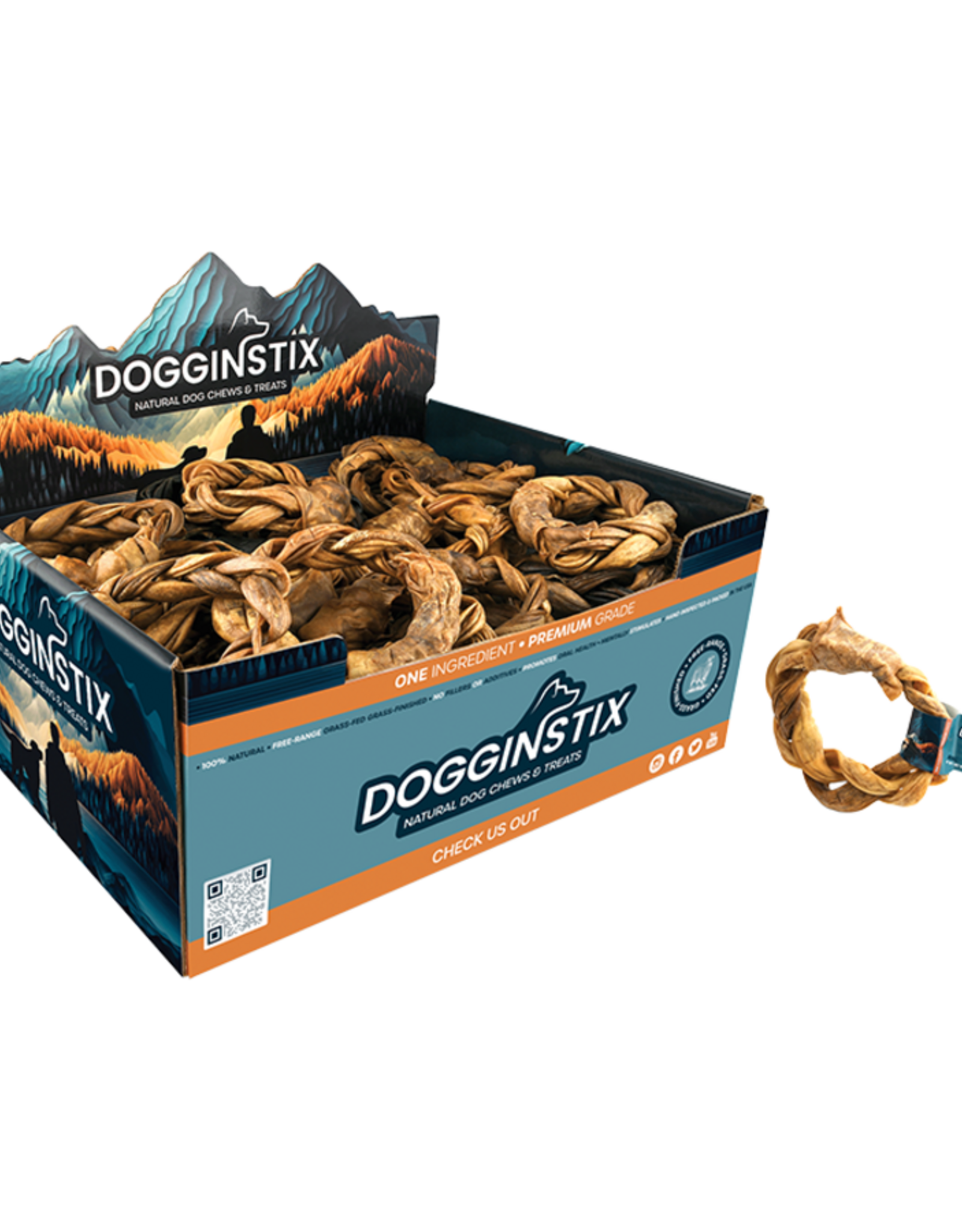 Dogginstix Braided Lamb Collagen Ring