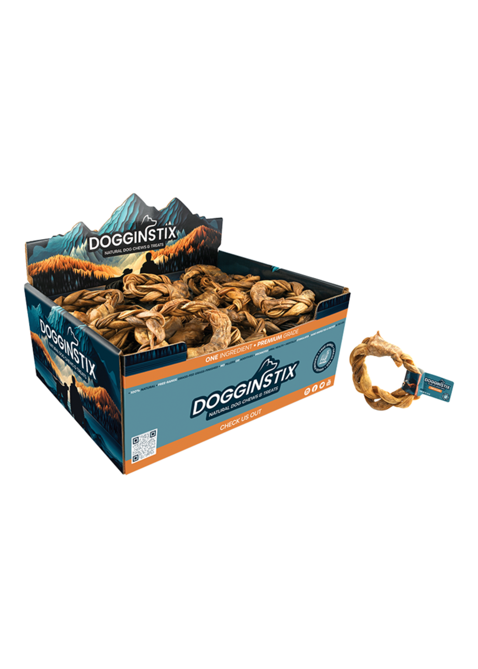 Dogginstix Braided Lamb Collagen Ring