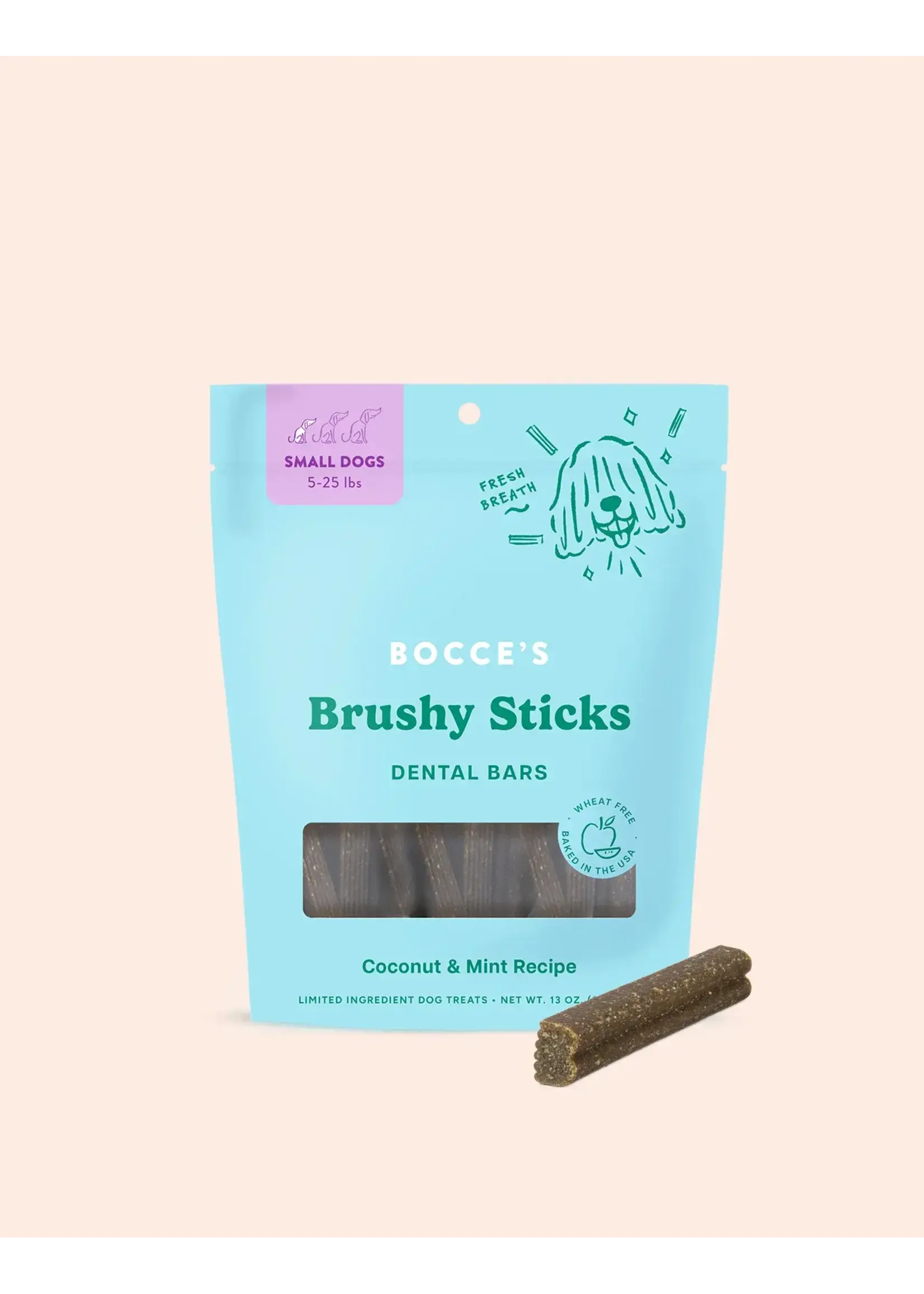 Bocce's Bakery Bocce's Bakery Dog Brushy Sticks Small Dental Bars - 13 oz