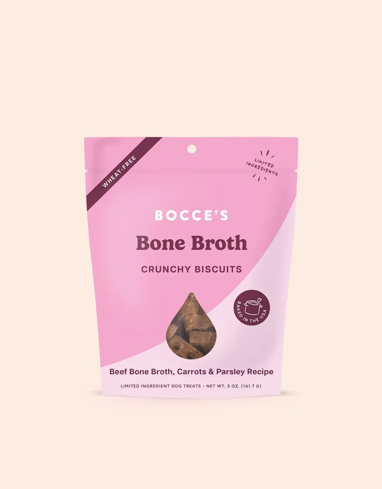 Bocce's Bakery Bocce's Bakery Dog Crunchy Biscuits Bone Broth - 5 oz