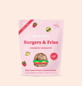 Bocce's Bakery Bocce's Bakery Dog Crunchy Biscuits Burgers & Fries - 5 oz