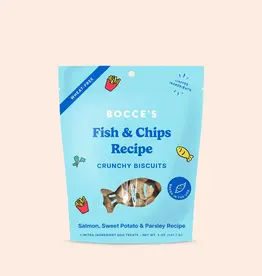 Bocce's Bakery Bocce's Bakery Dog Crunchy Biscuits Fish & Chips - 5 oz